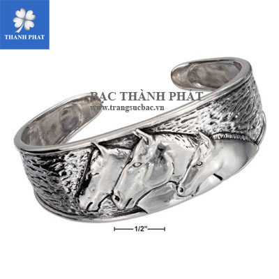 Lắc tay nữ bạc Hồ Chí Minh LU077